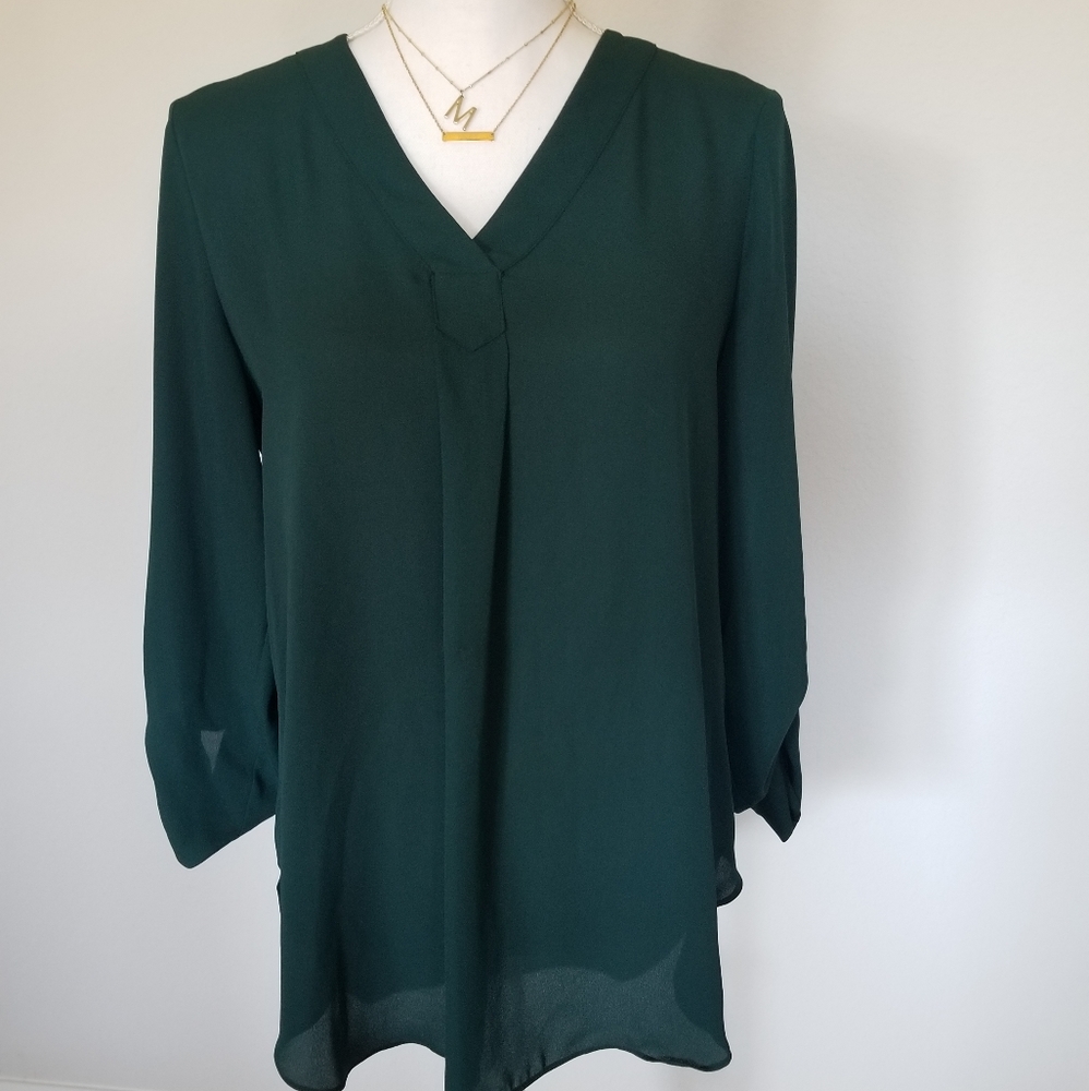 Emerald Green Apt 9 Blouse